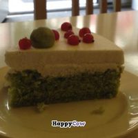 The employees couldn't really tell us what kind of cake this was in English, but it was delicious!! at Loving Hut - Vinohrady in Prague