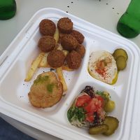 Mixed Plate at Atomic Falafel in Florence