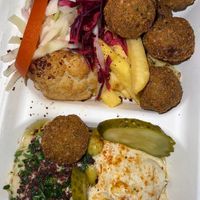 mixed plate  at Atomic Falafel in Florence