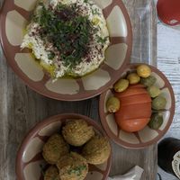 Piatto babaganush #Veganuary at Atomic Falafel in Florence