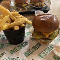 Vegan falafel burger  at Holee Cowless in Cheltenham