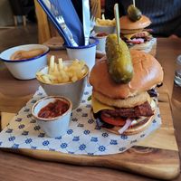 Veganza Burger at The Ship Restaurant & Bar in Eyemouth