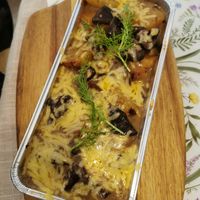 Auflauf mit Kartoffeln und Pilzen at Kartofel & Coś in Kolobrzeg