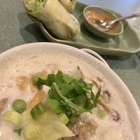 Tom Kha Soup and Summer Rolls  at Thai O-Cha in Ocean City