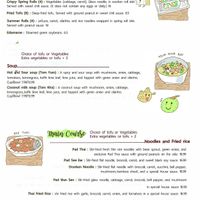 Vegan Menu  at Thai O-Cha in Ocean City