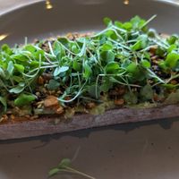 Avocado toast $10 at Takoma Beverage Company in Takoma Park