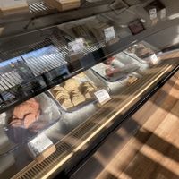 Vegan meat display at GRASS fed in Rochester