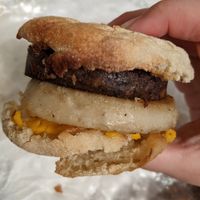 The "ain't seen muffin yet" with sausage at GRASS fed in Rochester