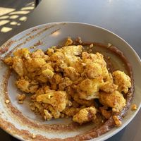 Cauliflower with date saucee  at Sage Karma Kitchen in Willoughby