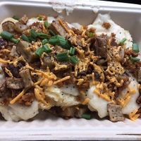 Vegan Johnny Hash at Biscuits + Groovy - Food Trailer Hyde Park in Austin