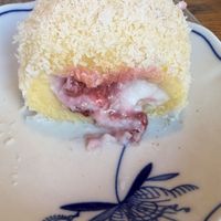 Coconut and berriess  at Knedlín in Prague