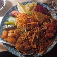 Vegan mezze at Feta & Oregano in Brussels