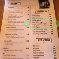 vegan ice at KÖÖK in Neuharlingersiel