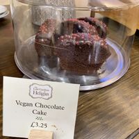 Vegan chocolate cake  at Heligan Kitchen & Bakery in St Austell