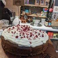 Sponge cake at Joey's Cafe in Ambleside