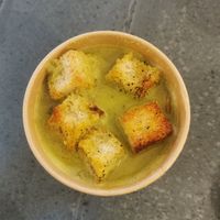 Thai green curry soup at Joey's Cafe in Ambleside