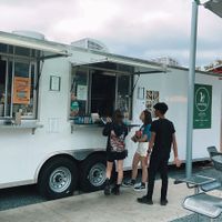 outside the truck  at Plantology in Gainesville