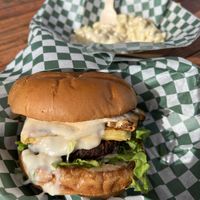 Sunshine Burger & Mac n’ Cheeze  at Plantology in Gainesville