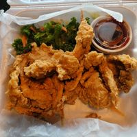 Chicken snaps at Vegan World Cafe in Chicago