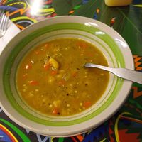 White Bean Soup at Vegan World Cafe in Chicago