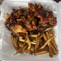 sweet & tangy oyster mushroom   at Vegan World Cafe in Chicago