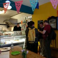 Ordering food at Olive and Cookie  at Olive and Cookie in Amsterdam