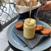 Falafel and hummus   at Villager in Mellieha