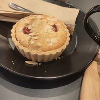 Raspberry Bakewell tart (Vegan and GF) at Rough Hands in Stroud