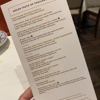 Vegan set menu for two... at Bangkok Bistro in Winchester