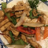 Tofu and Thai basil at Bangkok Bistro in Winchester