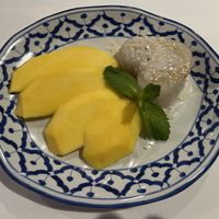 Mango and sticky ricee  at Bangkok Bistro in Winchester