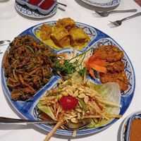 Vegan starter selection (for 3 people) at Bangkok Bistro in Winchester