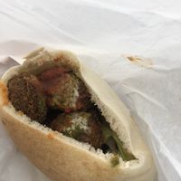 Falafel pitta  at Falafel + in London
