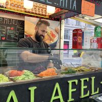   at Falafel + in London