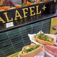   at Falafel + in London