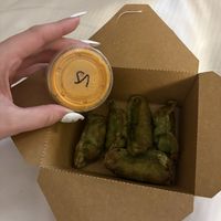 Edamame w. Vegan Mayo  at Sus Hi Eatstation in Altamonte Springs