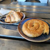 Croissant and borek at Revival in West London