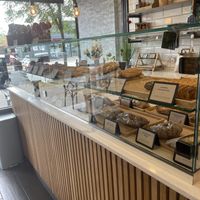 Selection off pastries and filled bagels. All vegan    at Revival in West London