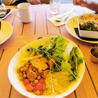 Buddha bowl at Tipsy Tails Restaurant in Alma
