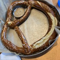 Pretzel & mustard  at Atlantic Brewing in Bar Harbor