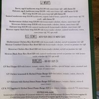 Lunch menu  at Merak in Redland Bay