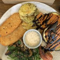 Vegan big breakfast (no avo - swapped for herbed sliced potato)   at Merak in Redland Bay