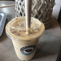 Vegan vanilla ice coffee  at Espresso House in Piteaa