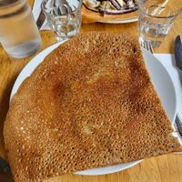 Sweet crepe at La Creperie in Paris