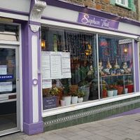 Out (spot the HappyCow sticker?) at Saphan Thai in Aberystwyth