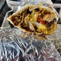Chick’n fajita wrap at Healthy Eatz in Williamsburg