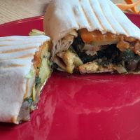 Tofu pesto wrap at Bear Appetite Cafe in Jim Thorpe