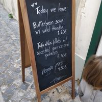 Menu of the day at Dona Tengarrinha in Beja