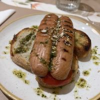 Tiborna de salsicha e tomate  at Dona Tengarrinha in Beja