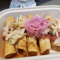 Butternut squash taquitos at El Merkury at the Market in Philadelphia